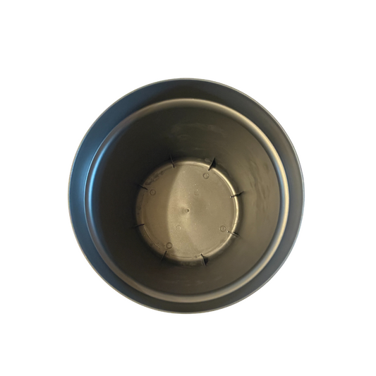 Pflanztopf Basic - Schwarz - inkl. Untersetzer - Ø25cm