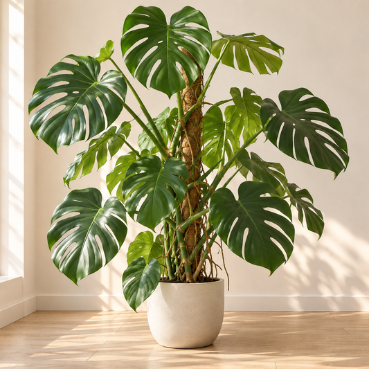 Monstera-Pflege rund ums Jahr: Was sich im Herbst und Winter ändert