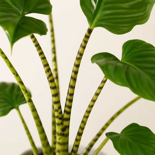 Pflanze der Woche: Alocasia Zebrina – tropischer Charme mit Charakter