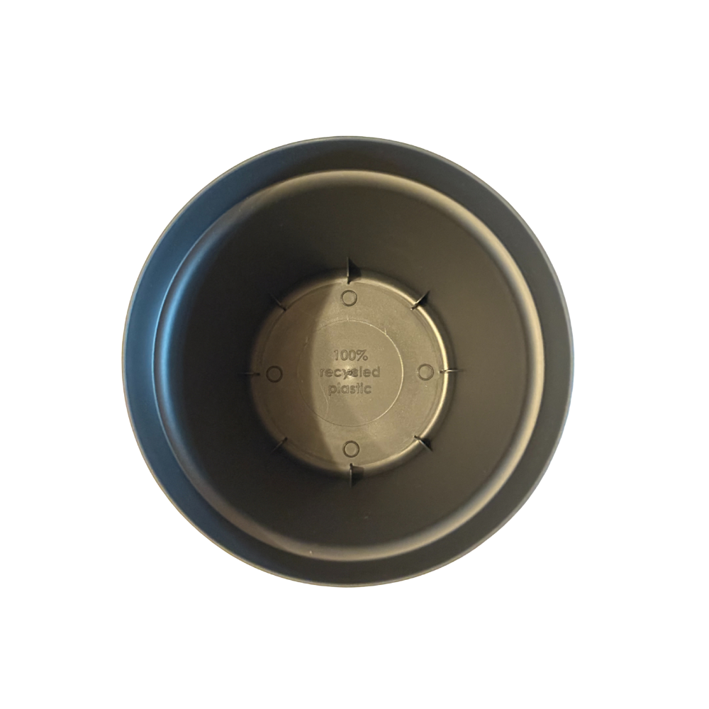 Pflanztopf Basic - Schwarz - inkl. Untersetzer - Ø16cm