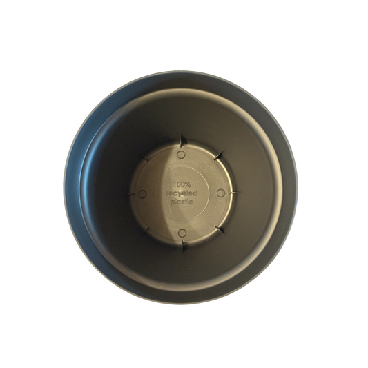 Pflanztopf Basic - Schwarz - inkl. Untersetzer - Ø16cm