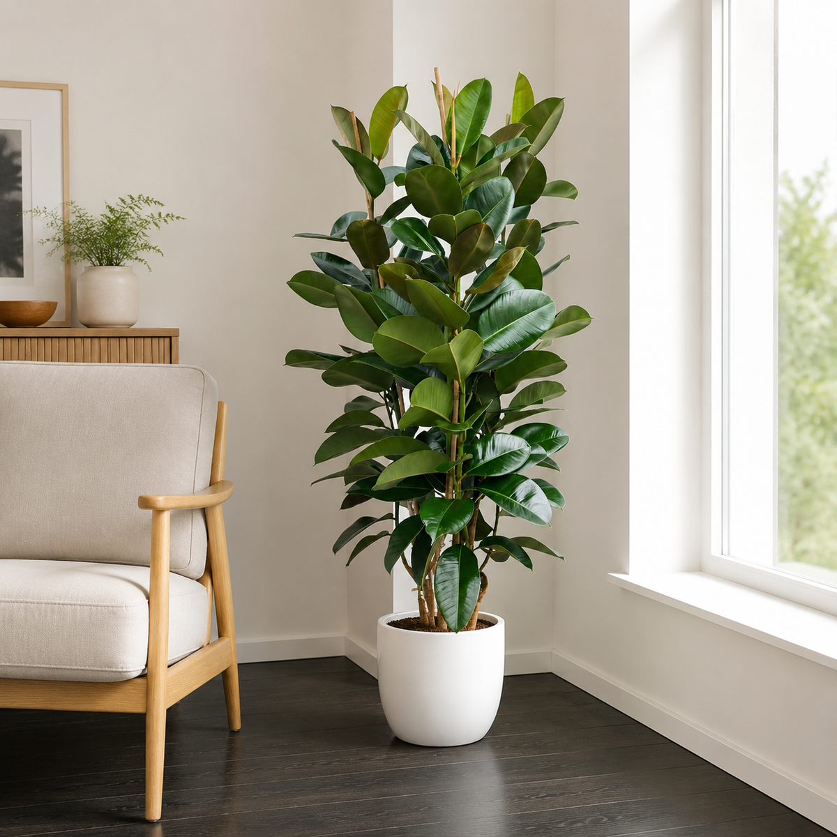 Ficus Elastica Robusta - "Gummibaum" - ⭥140cm
