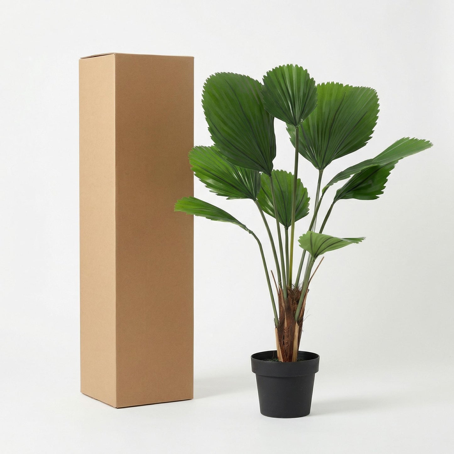 Kunstpflanze Licuala Grandis - "Großblättrige Strahlenpalme" - ⭥105cm