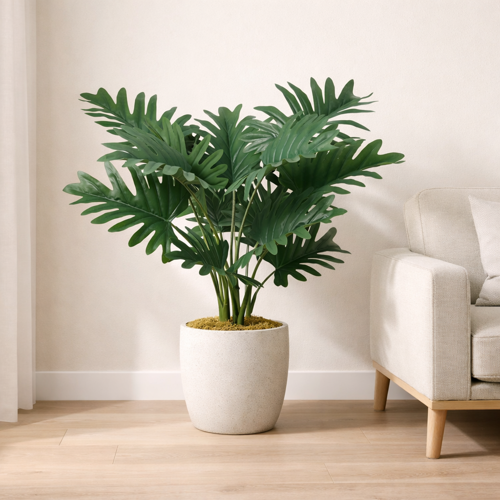 Kunstpflanze Philodendron Selloum - ⭥70cm