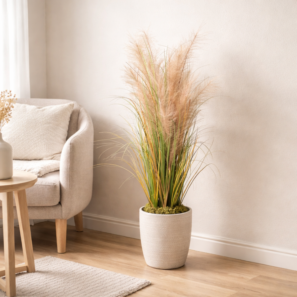 Kunstpflanze Phragmites Grass - "Schilfgras" - ⭥95cm