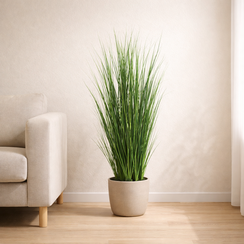 Kunstpflanze Poa Bulbosa - "Zwiebelgras" - ⭥130cm