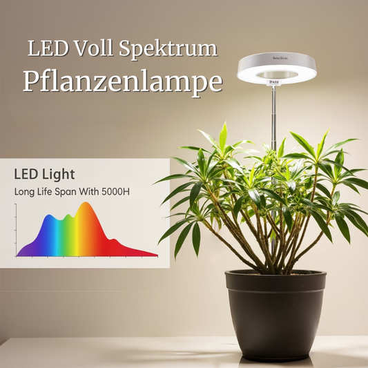 LED Pflanzenlampe inkl. Netzteil - Vollspektrum - Höhenverstellbar