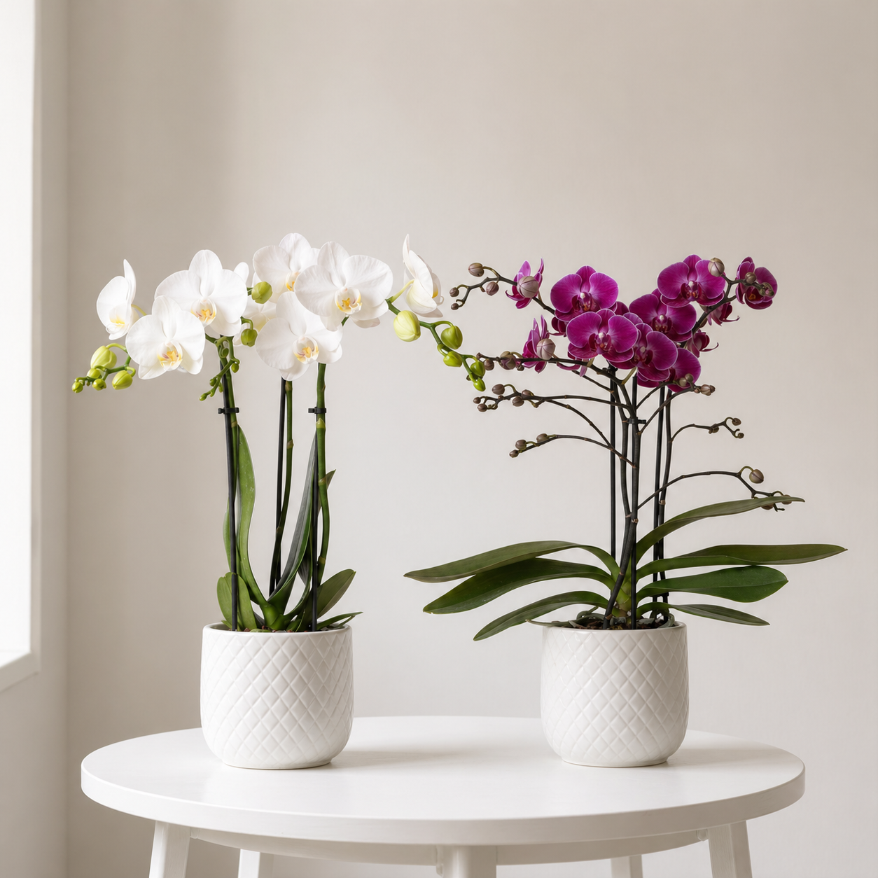 [Pflanzenset] Orchideen Amabilis ⭥35cm & Orchidee Morelia ⭥35cm - Tierfreundlich