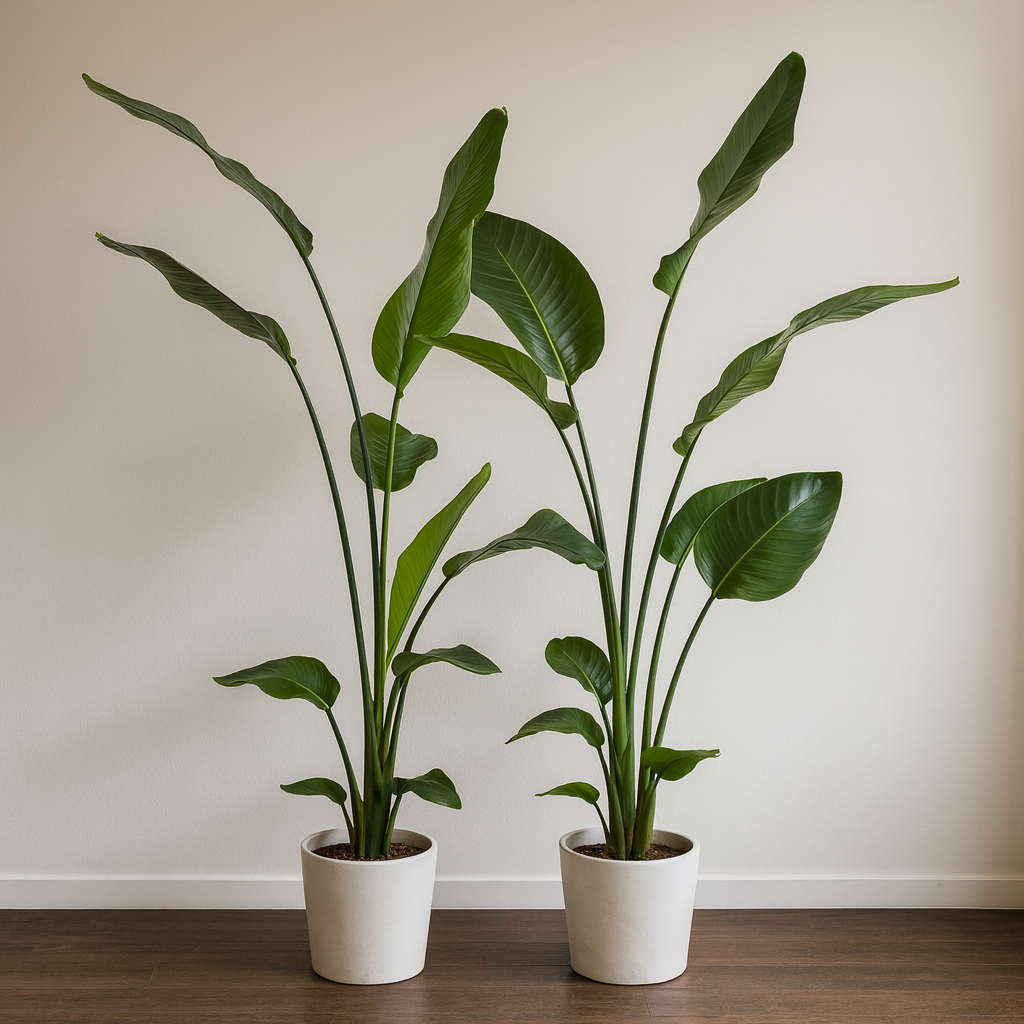 [2er-Pack] Strelitzia Nicolai ⭥130cm - "Paradiesvogelblume"