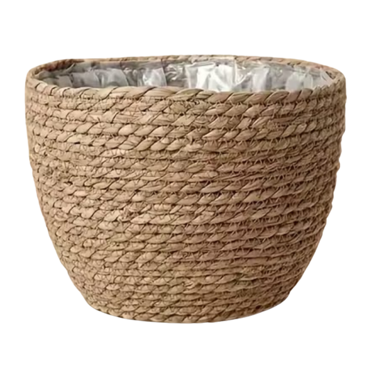 Handgeflochtener Pflanzkorb Tony - Natur - Ø20cm