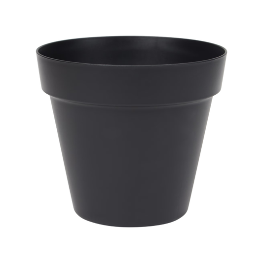 Pflanztopf Basic - Schwarz - inkl. Untersetzer - Ø16cm