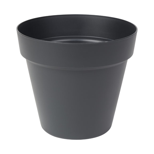 Pflanztopf Basic - Schwarz - inkl. Untersetzer - Ø20cm