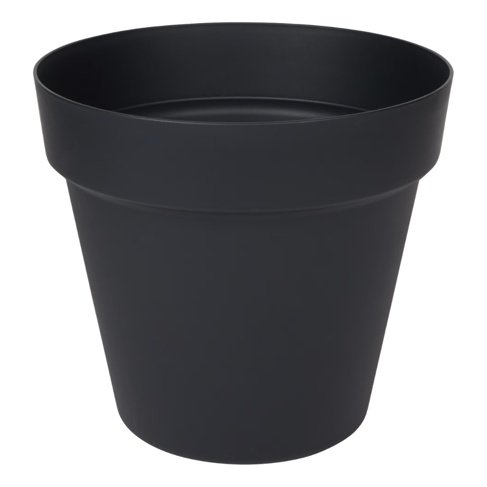 Pflanztopf Basic - Schwarz - inkl. Untersetzer - Ø30cm