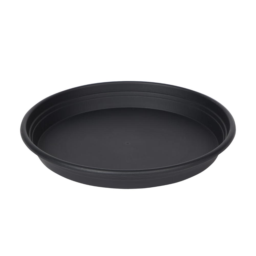 Pflanztopf Basic - Schwarz - inkl. Untersetzer - Ø25cm
