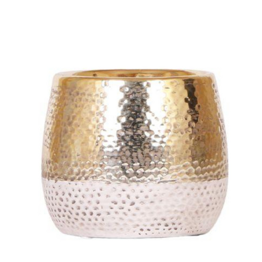 Keramik Pflanztopf Elite - Gold - Ø9cm