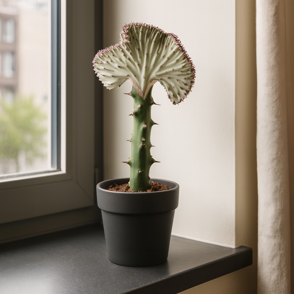 Rote Euphorbia Lactea Cristata - ⭥35cm