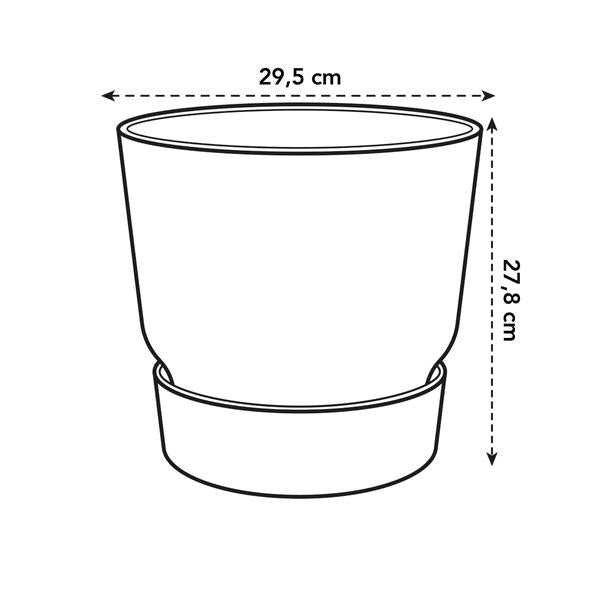 Pflanztopf ELHO Greenville - Schwarz - (Ø30cm)