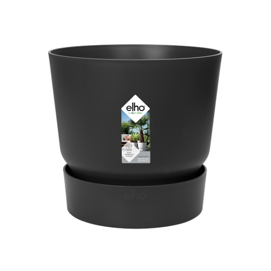 Pflanztopf ELHO Greenville - Schwarz - Ø39cm