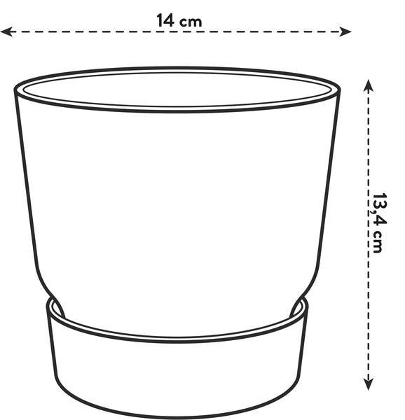 Pflanztopf ELHO Greenville - Grün - (Ø14cm)