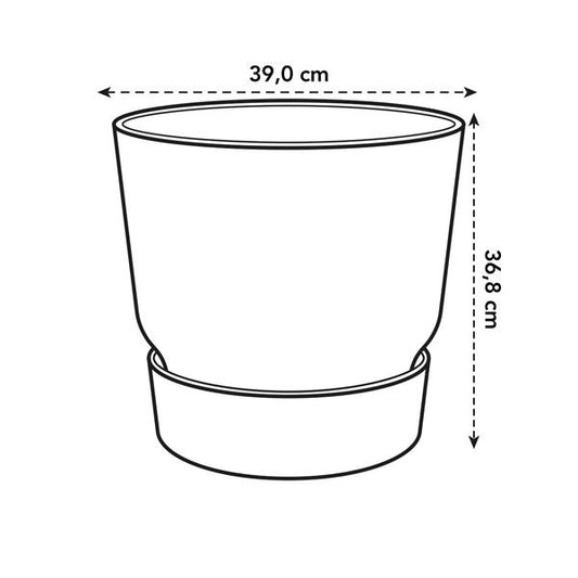 Pflanztopf ELHO Greenville - Weiß - Ø39cm